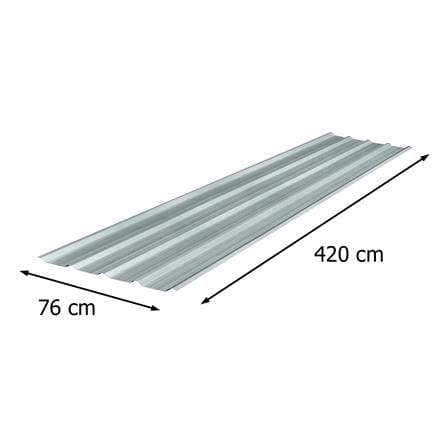 เมทัลชีท SUNSHIELD 0.35 มม. 0.76x4.2 ม. สีอะลูมิเนียม_4