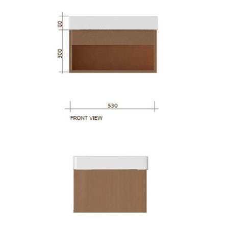 เคาน์เตอร์ COTTO V00162 สีน้ำตาล_2