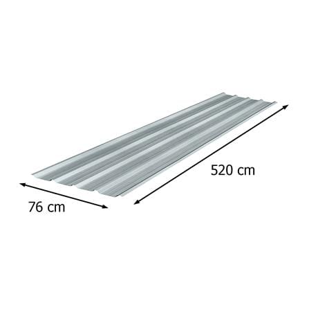 เมทัลชีท SUNSHIELD 0.35 มม. 76x520x0.04 ซม. สีอะลูมิเนียม_4