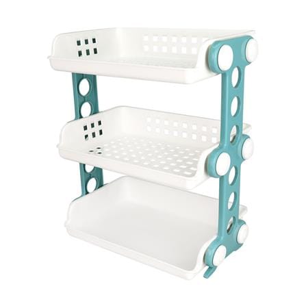 ชั้นวางของ 3 ชั้น STACKO ME 46.7x26.5x52.3 ซม. สีขาว/ฟ้า