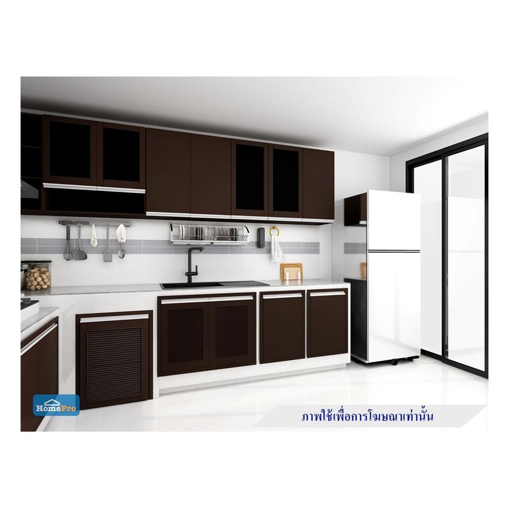 บานซิงค์เดี่ยว JUPITER COCOA BROWN 43x63 ซม. สีน้ำตาล