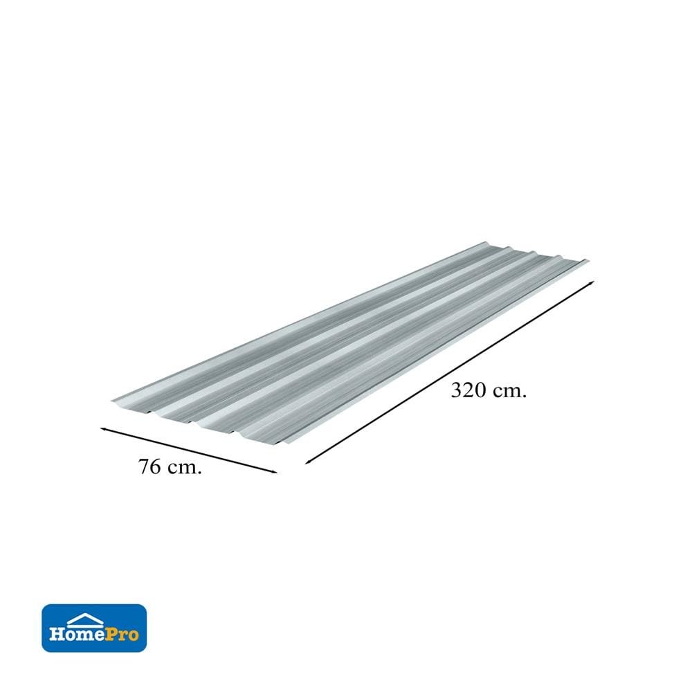 เมทัลชีท อะลูซิงก์ SUNSHIELD 0.23 มม. 0.76x3.2 ม. สีเงิน