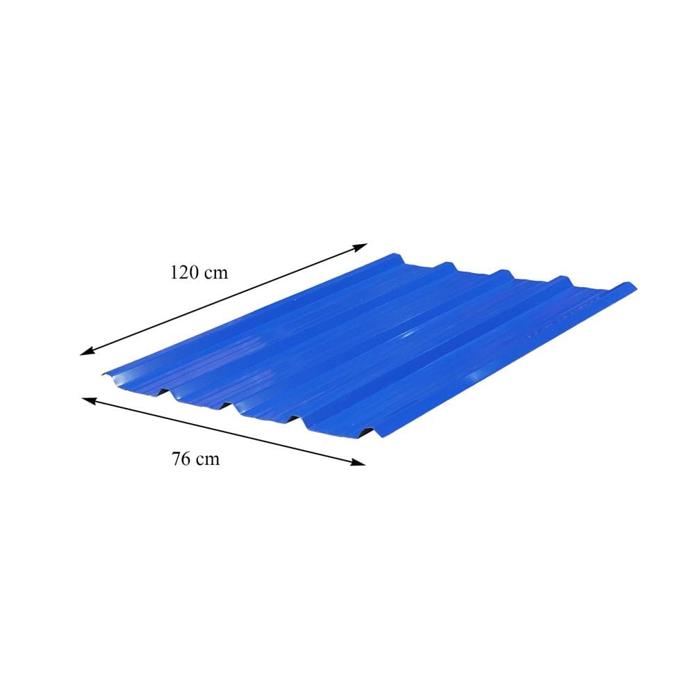 เมทัลชีท SUNSHIELD 0.35 มม. 0.76x1.2 ม. สีน้ำเงิน