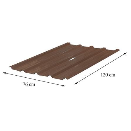 เมทัลชีท SUNSHIELD 0.35 มม. 0.76x1.2 ม. สีน้ำตาล_4