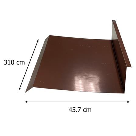 ครอบข้าง เมทัลชีท SUNSHIELD G457 3.10 เมตร สีน้ำตาล_1