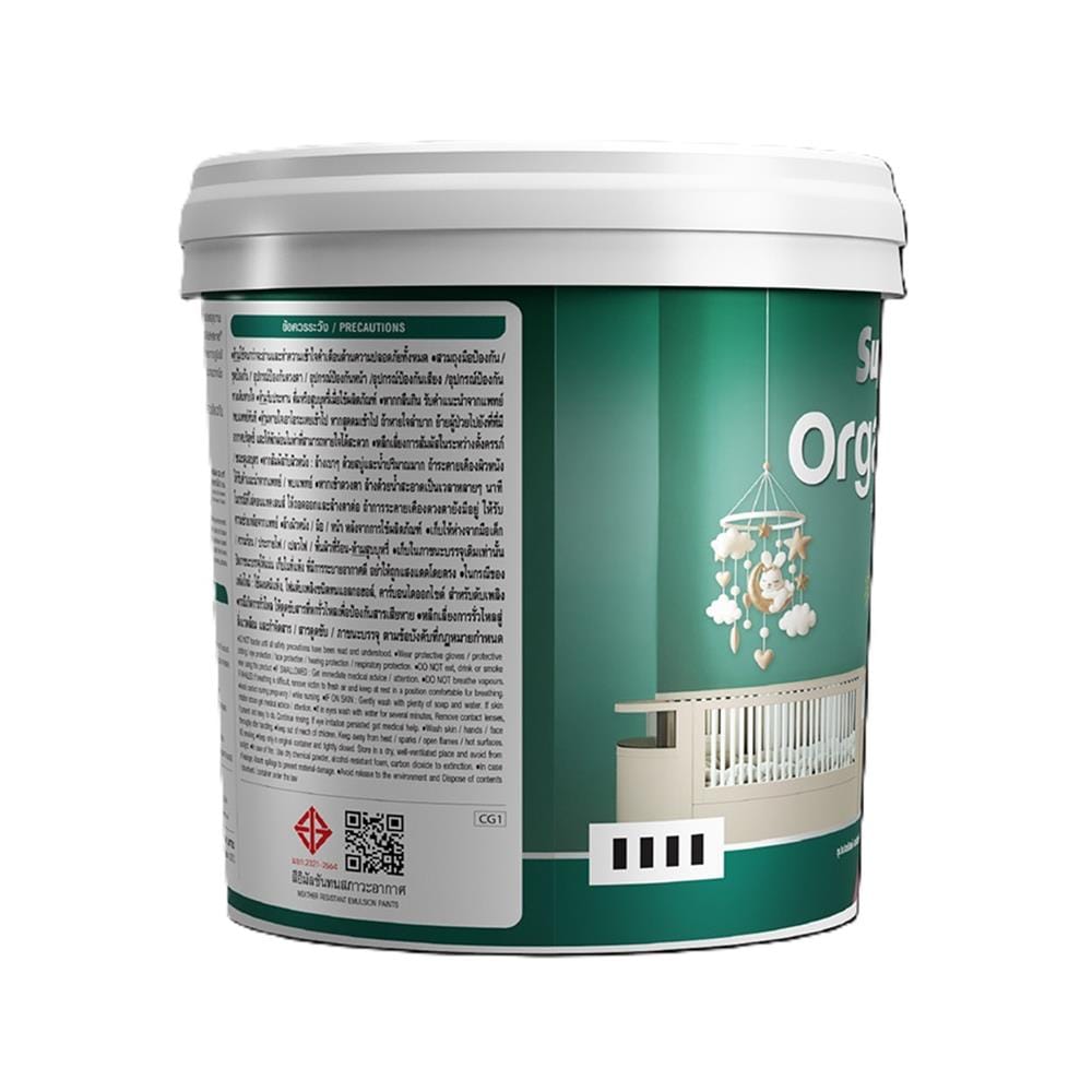 สีน้ำทาภายใน ชนิดเนียน TOA ORGANIC CARE BASE A 9 ลิตร
