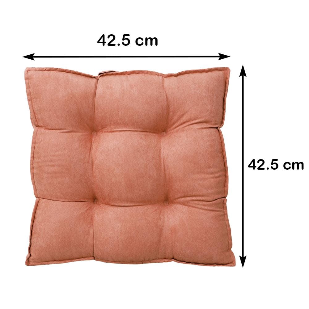เบาะรองนั่ง HOME LIVING STYLE MILDY 17X17 นิ้ว สีส้ม