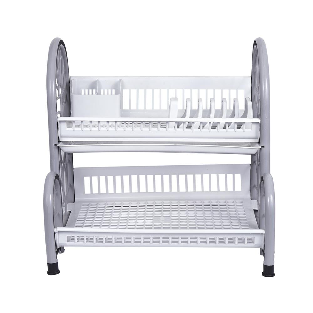 ชั้นคว่ำจานตั้งพื้นพลาสติก 2 ชั้น HAPPY WARE PB-682/2 DS+T