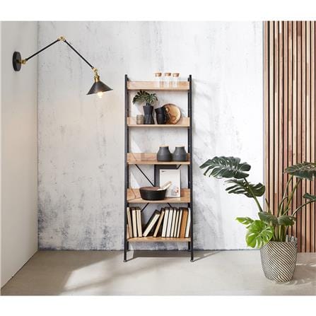 ชั้นวางของ 5 ชั้น FURDINI LADDER AD-LD5T สีน้ำตาล/ดำ_7