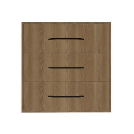 ตู้ลิ้นชัก 3 ชั้น WPC PARAZZO ENZO มือจับดำ 70x60 ซม. สีช็อกโกแลต_0