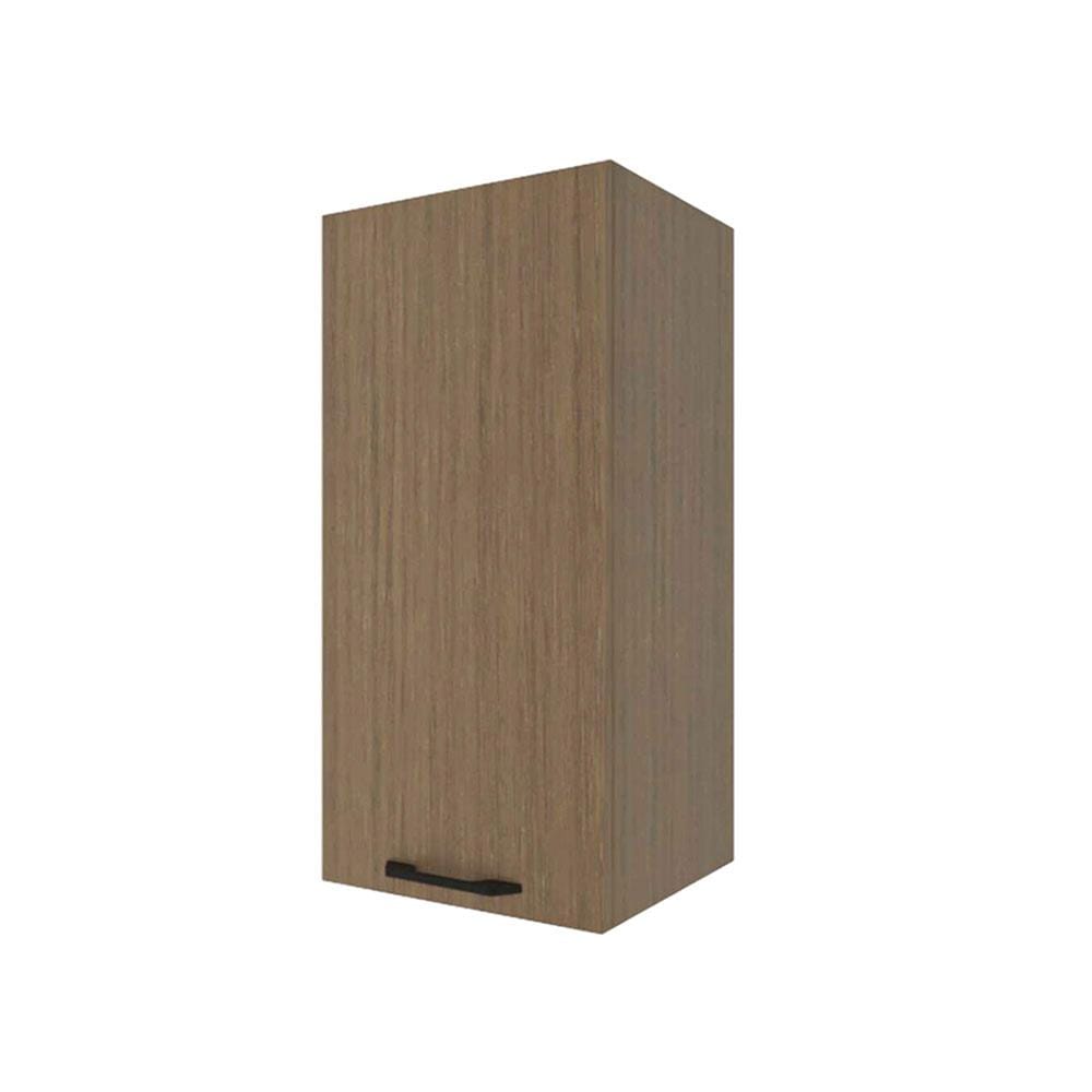 ตู้แขวนเดี่ยว WPC PARAZZO ENZO มือจับดำ 40x80 ซม. สีช็อกโกแลต