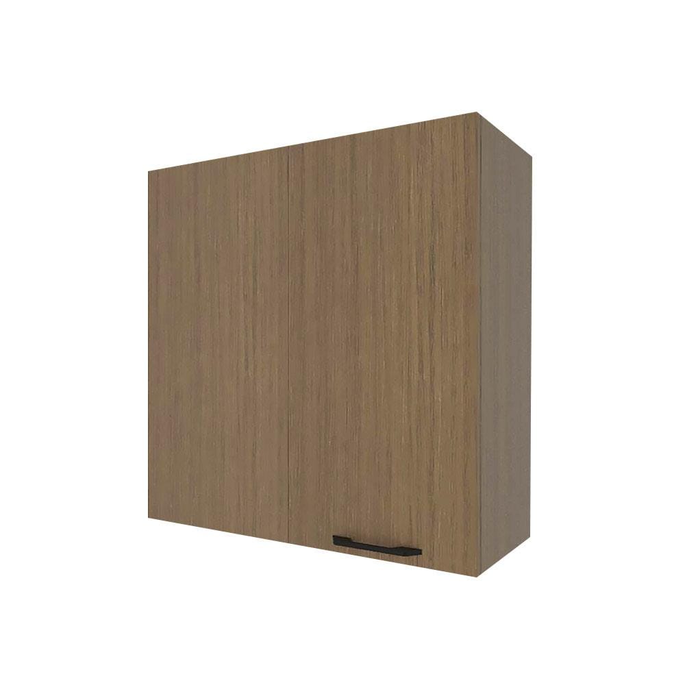 ตู้เข้ามุมซ้าย WPC PARAZZO ENZO มือจับดำ 80x80 ซม. สีช็อกโกแลต