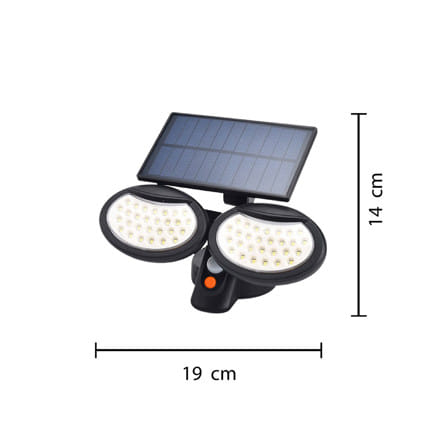 ไฟผนังภายนอก SOLAR CARINI 226406009 12 วัตต์ DAYLIGHT สีดำ_5