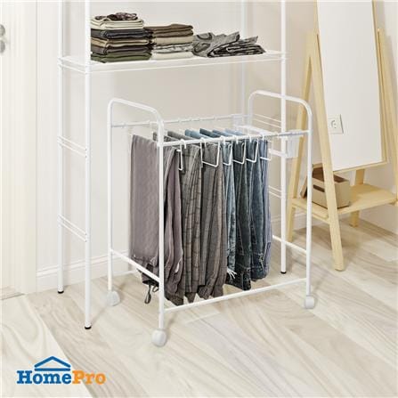ราวแขวนกางเกง PLIM SNOW 64x35x75 ซม. สีขาว_6