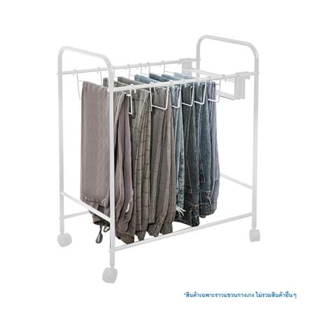 ราวแขวนกางเกง PLIM SNOW 64x35x75 ซม. สีขาว_5