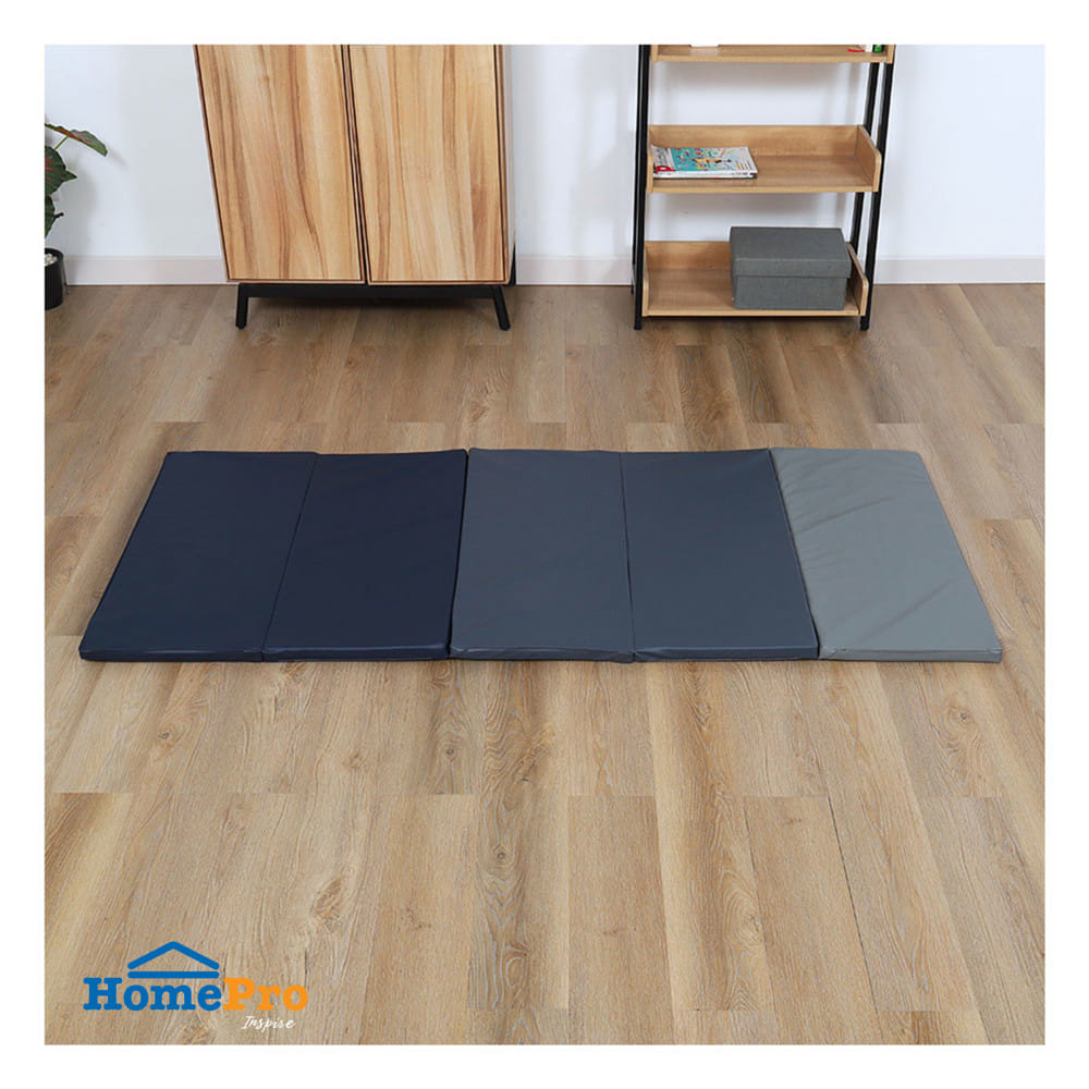 ที่นอนปิกนิก 5 พับ HOME LIVING STYLE LAP 80x180 ซม. สี GREY-NAVY