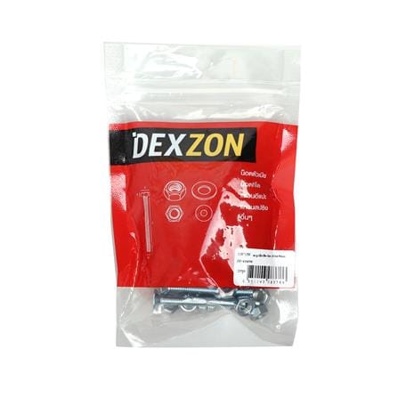 สกรูเกลียวมิลพร้อมนอต JF DEXZON 6X50 มม. แพ็ก 25 ชิ้น_1