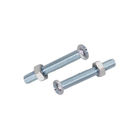 สกรูเกลียวมิลพร้อมนอต JP DEXZON 6X40 มม. แพ็ก 25 ชิ้น_0