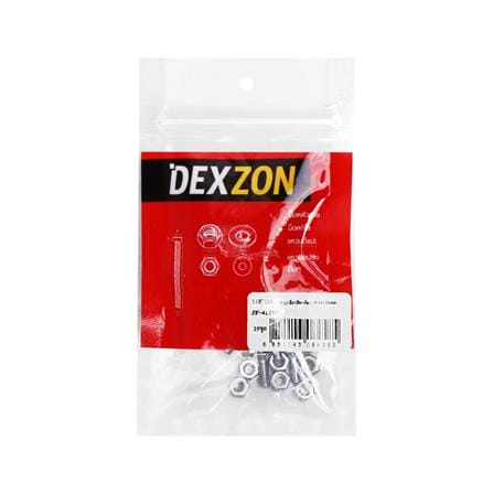 สกรูเกลียวมิลพร้อมนอต JF DEXZON 4X12 มม. แพ็ก 25 ชิ้น_1