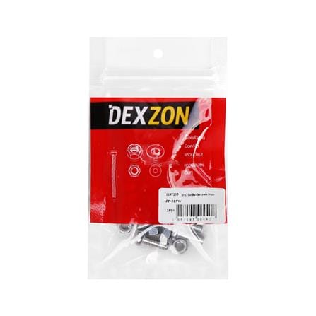 สกรูเกลียวมิลพร้อมนอต JP DEXZON 5X15 มม. แพ็ก 25 ชิ้น_1