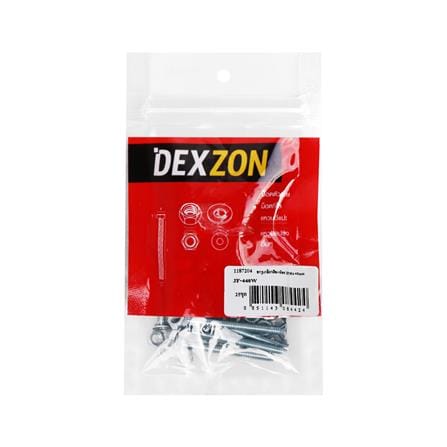 สกรูเกลียวมิลพร้อมนอต JF DEXZON 4X40 มม. แพ็ก 25 ชิ้น_1