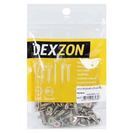 สกรูปลายสว่าน DEXZON WF 10-24x16 มม. (แพ็ก 200 ชิ้น)_2