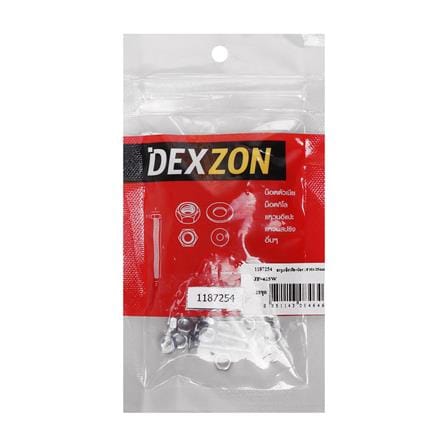 สกรูเกลียวมิลพร้อมนอต JF DEXZON 4X25 มม. แพ็ก 25 ชิ้น_1