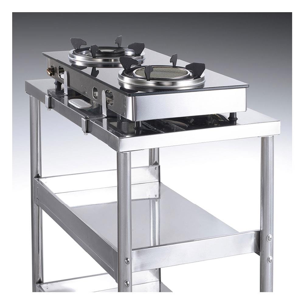 โต๊ะวางเตาคู่ MESTER SH 8071-1 สเตนเลส
