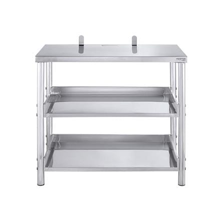 โต๊ะวางเตาคู่ MESTER SH 8071-1 สเตนเลส