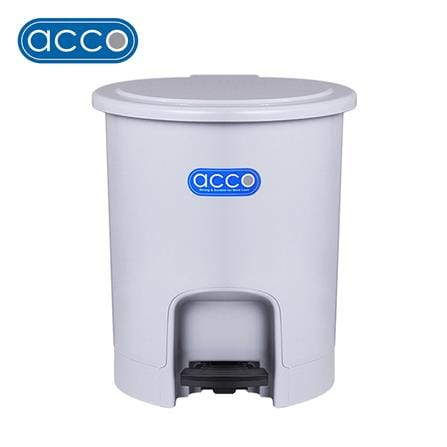 ถังขยะเหยียบกลม ACCO PASTEL 6L สีเทา