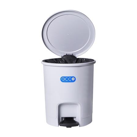 ถังขยะเหยียบกลม ACCO PASTEL 6L สีเทา_2