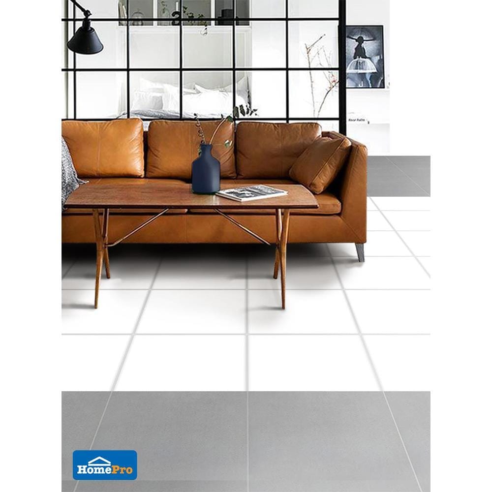 กระเบื้องพื้น 50x50 ซม. DURAGRES อินเล็ท ขาว A 1 ตร.ม.