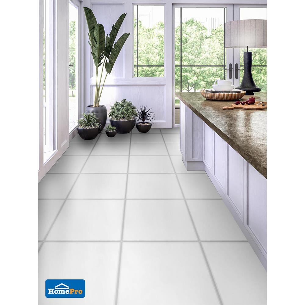 กระเบื้องพื้น 50x50 ซม. DURAGRES อินเล็ท ขาว A 1 ตร.ม.