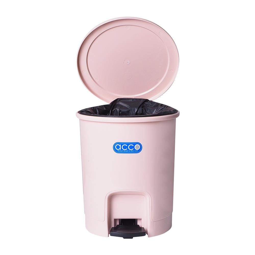 ถังขยะเหยียบกลม ACCO PASTEL 6L สีเบจ
