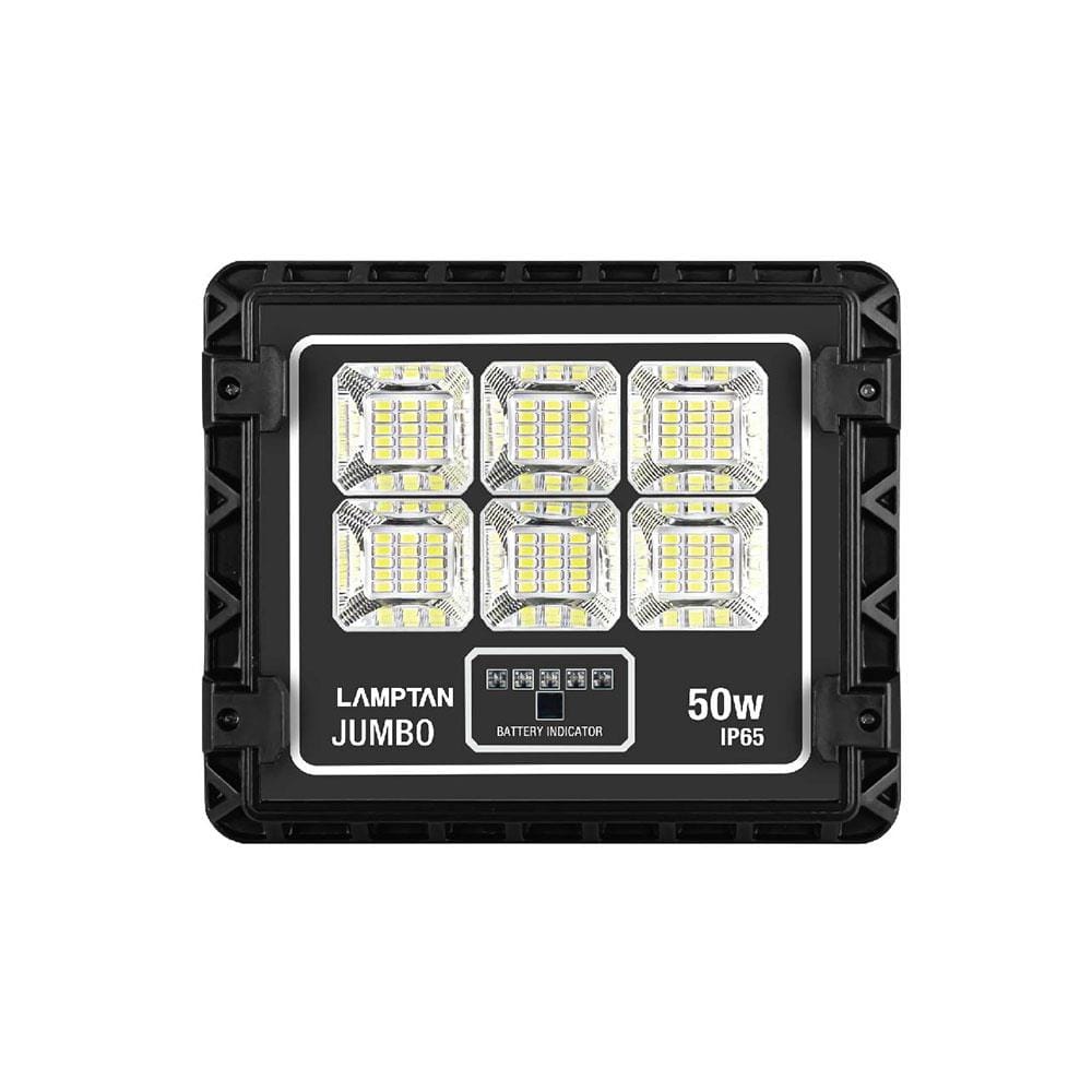 ไฟสปอตไลท์ SOLAR LAMPTAN JUMBO 50 วัตต์ DAYLIGHT สีดำ