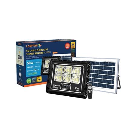 ไฟสปอตไลท์ SOLAR LAMPTAN JUMBO 50 วัตต์ DAYLIGHT สีดำ_4