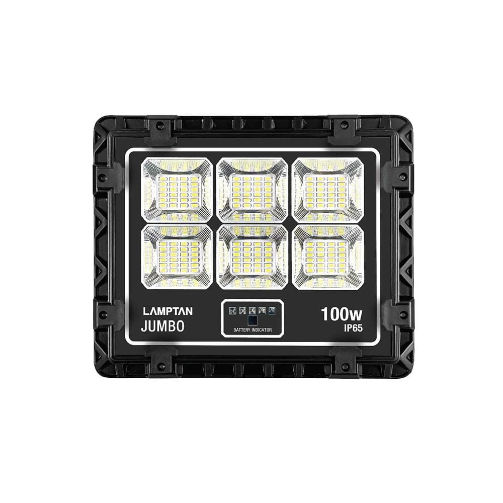 สปอตไลท์ SOLAR LAMPTAN JUMBO 100 วัตต์ DAYLIGHT สีดำ