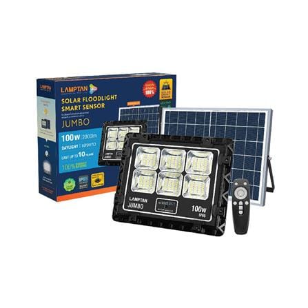 สปอตไลท์ SOLAR LAMPTAN JUMBO 100 วัตต์ DAYLIGHT สีดำ_4