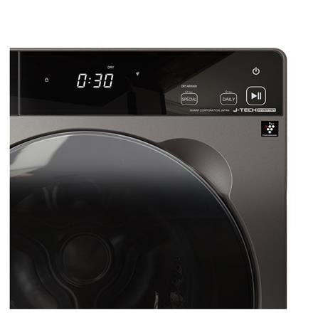 เครื่องซักอบผ้าฝาหน้า SHARP ES-DK1054PT-S 10.5/7 กก. สีเทา อินเวอร์เตอร์_3