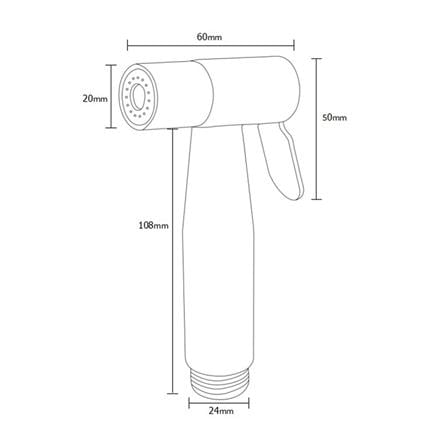 หัวสายฉีดชำระสเตนเลส BEN BN STAINLESS-BIDET_1
