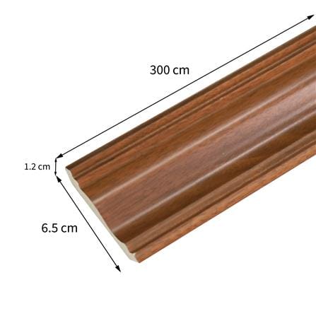 บัวฝ้า PS CROBERN JC880-73485 6.5X300X1.2 ซม. สีเชอร์รี่_3