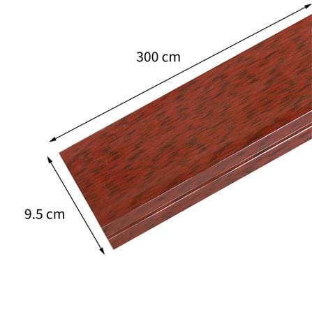 บัวพื้น PS CROBERN JC879-690 9.5X300X1.2 ซม. สี BLACK RED WOOD_4