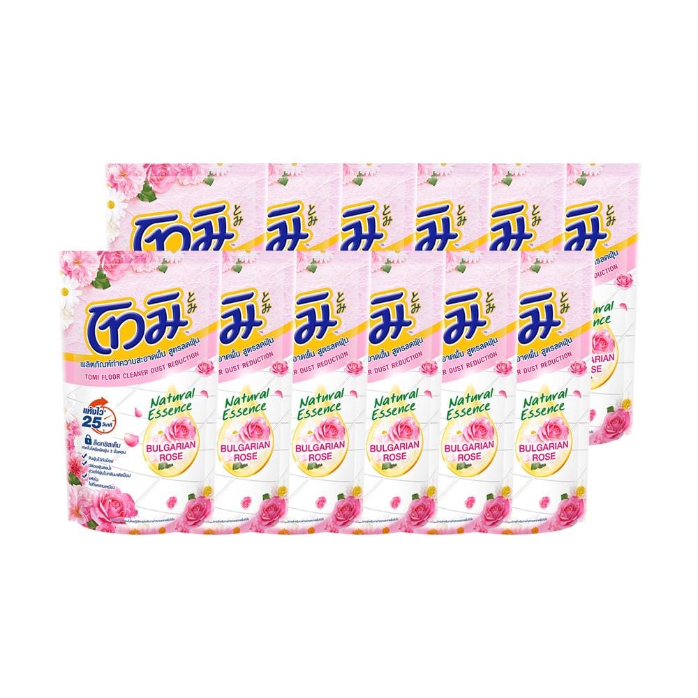 น้ำยาถูพื้น TOMI 550 มล. สีชมพู (แพ็ก 12 ชิ้น)
