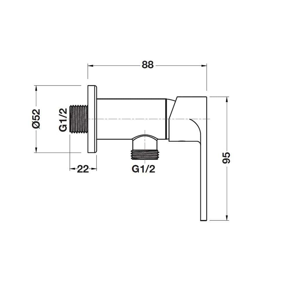 วาล์วฝักบัว HAFELE 485.61.054