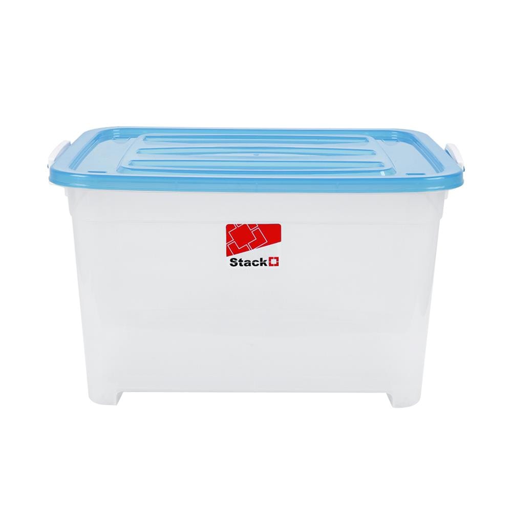 กล่องเก็บของมีล้อ STACKO S55 A 50 ลิตร 58X40X32 ซม. สีฟ้า