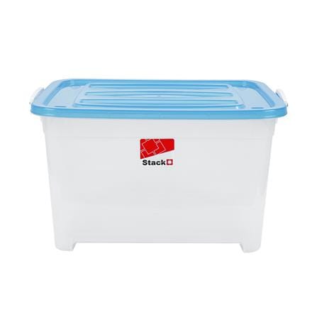 กล่องเก็บของมีล้อ STACKO S55 A 50 ลิตร 58X40X32 ซม. สีฟ้า_1