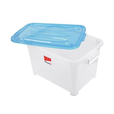 กล่องเก็บของมีล้อ STACKO S55 A 50 ลิตร 58X40X32 ซม. สีฟ้า_2