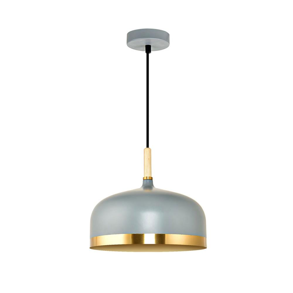 ไฟช่อ CARINI MODERN PH2154 สีเทา/ทอง/ลายไม้ 1 หัว