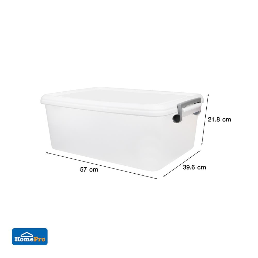 กล่องเก็บของ STACKO AZ 31 ลิตร 57x39.6x21.8 ซม. สีขาวขุ่น