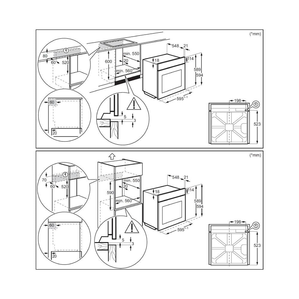 เตาอบฝัง ELECTROLUX KOHLH00KA